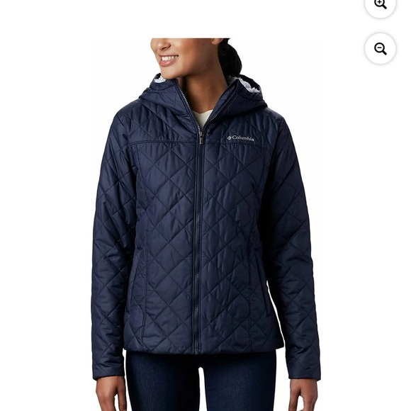 Columbia Womens Copper Crest Hooded Jacket Dark Nocturnal - Picture 1 of 8